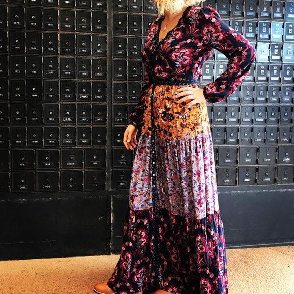 TIGERLILY Paradis Patchwork Maxi Dress RRP$270 - Picture 16 of 16